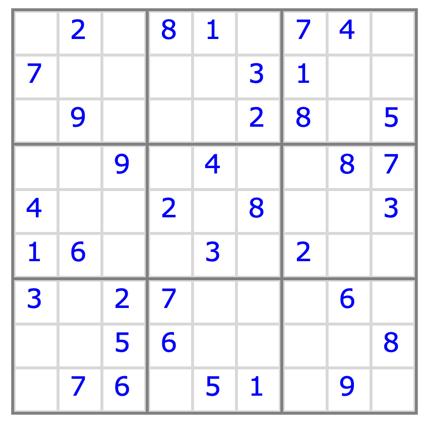 Sudoku puzzle