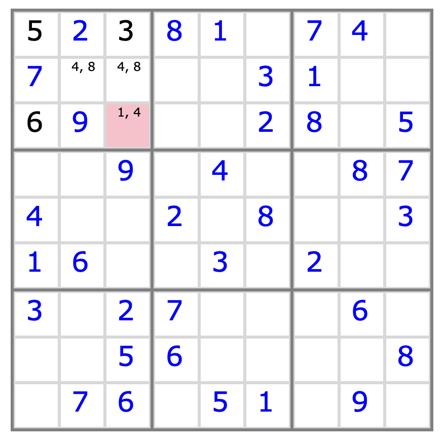 Sudoku puzzle