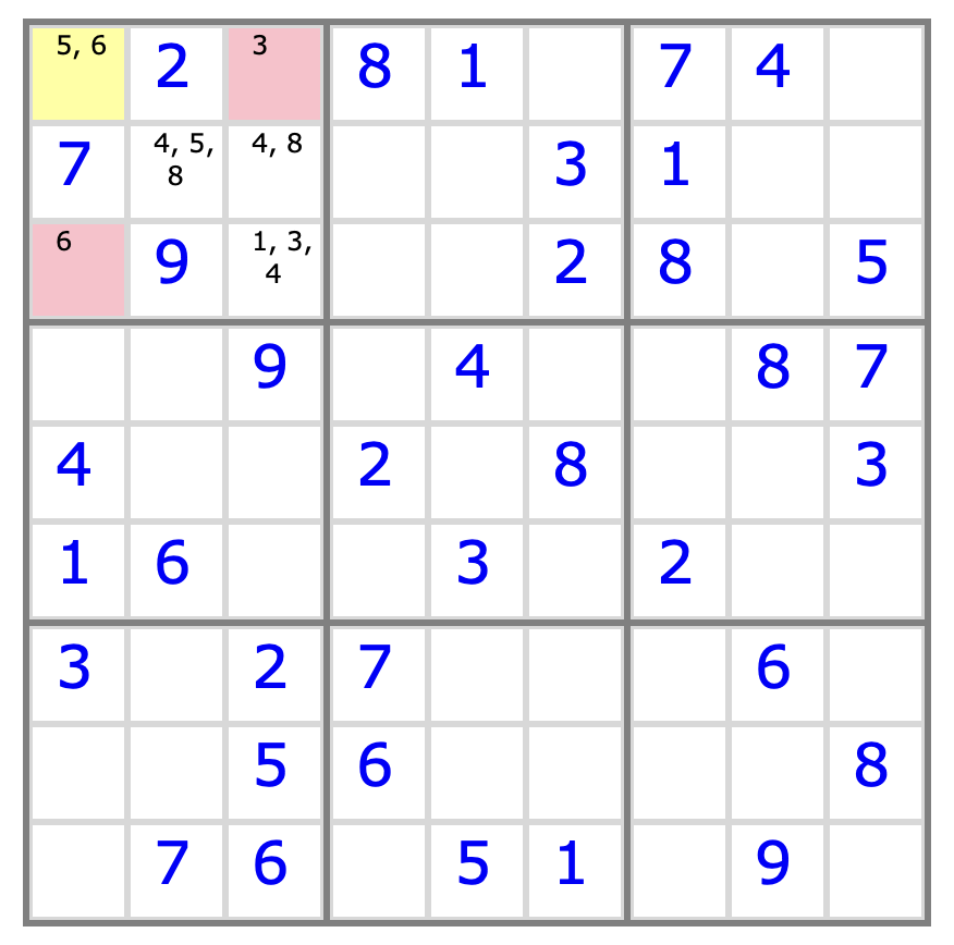 Sudoku puzzle